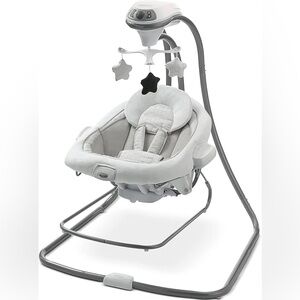 Graco Gray Baby Swing with Mobile
